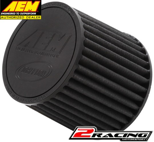 AEM uni sportovní vzduchový filtr vstup 63 mm, výška 127 mm Brute Force 21-201BF