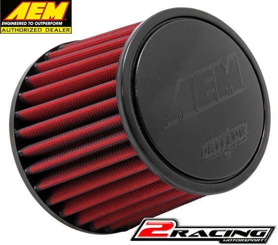 AEM uni sportovní vzduchový filtr vstup 63 mm, výška 127 mm 21-201DK