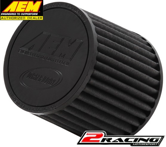 AEM uni sportovní vzduchový filtr vstup 70 mm, výška 127 mm Brute Force 21-202BF