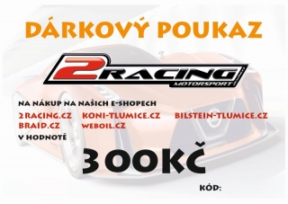Dárkový poukaz na dárky v hodnotě - 300Kč -2Racing