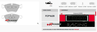 Závodní destičky DS1.11 Ferodo racing FCP1628W