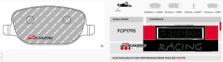 Závodní destičky DS1.11 Ferodo racing FCP1795W