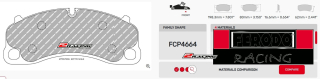 Závodní destičky DS1.11 Ferodo racing FCP4664W