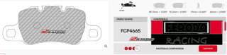 Závodní destičky DS1.11 Ferodo racing FCP4665W