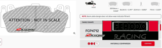 Závodní destičky DS1.11 Ferodo racing FCP4712W