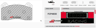 Závodní destičky DS1.11 Ferodo racing FCP4830W