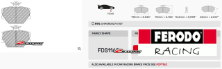 Sportovní destičky DS Performance Ferodo FDS1162