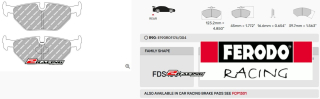 Sportovní destičky DS Performance Ferodo FDS1301