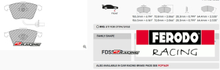 Sportovní destičky DS Performance Ferodo FDS1629