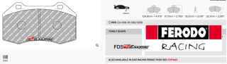 Sportovní destičky DS Performance Ferodo FDS1667