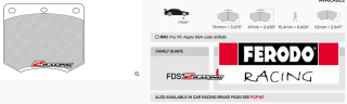 Sportovní destičky DS Performance Ferodo FDS167