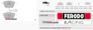 Sportovní destičky DS Performance Ferodo FDS1765
