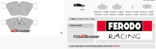 Sportovní destičky DS Performance Ferodo FDS1773