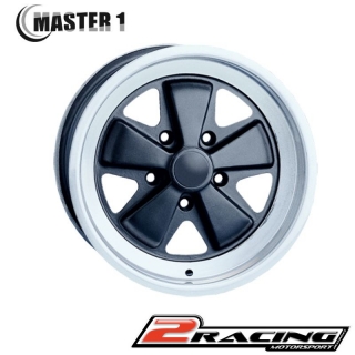 Alu disk Master 1 10x18" Porsche Oldtimer matný černý leštěný 101295