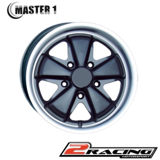 Alu disk Master 1 4.5x15" Porsche Oldtimer matný černý leštěný 101286